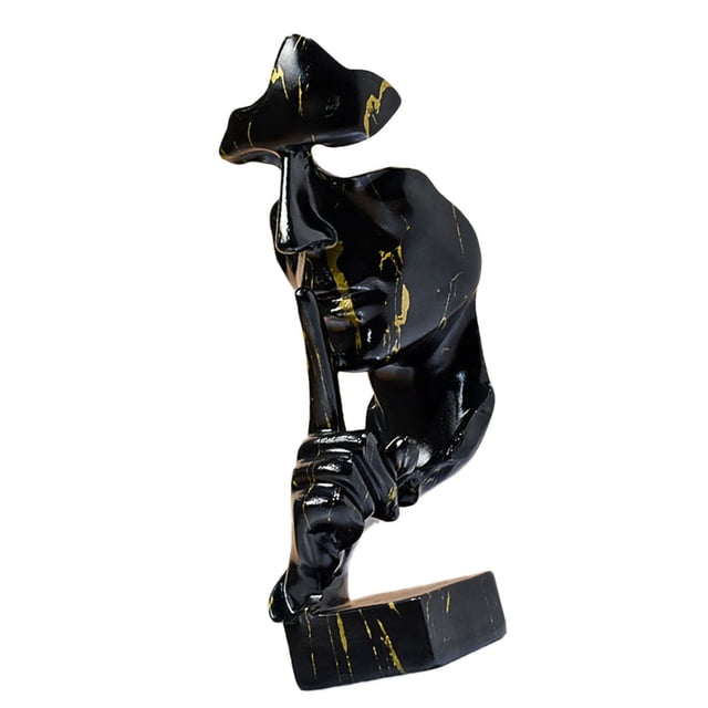 Thinker Art Figurine,Thinker Statue Vivid Shape Thinker Statue Resin Sculptures Built for Precision