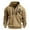 Khaki, variant on Don't Let The Hard Days Win Hoodies for Men 2025 Long Sleeve Half Zip Hooded Sweatshirt with Pockets Pullover Tops