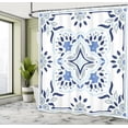 thumbnail image 4 of Ambesonne Vintage Shower Curtain, Talavera Pattern Ornament, 69"Wx75"L, Dark Lavender White Grey, 4 of 4