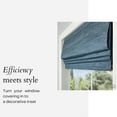 thumbnail image 3 of Versailles - Cordless Roman Shade, Caesar Collection, Room Darkening Fabric, 48" x 72", Blue, 3 of 10