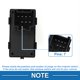 thumbnail image 4 of Interruptor de Ventana Eléctrica Lateral Frontal Único para Chevrolet Silverado 1500 2500 3500, 4 of 7