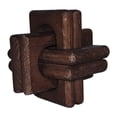 thumbnail image 1 of Decoración de cadena de madera con eslabones, artesanía creativa nórdica, decoración de mesa de centro con eslabones de madera para estantería, sala, 1 of 9