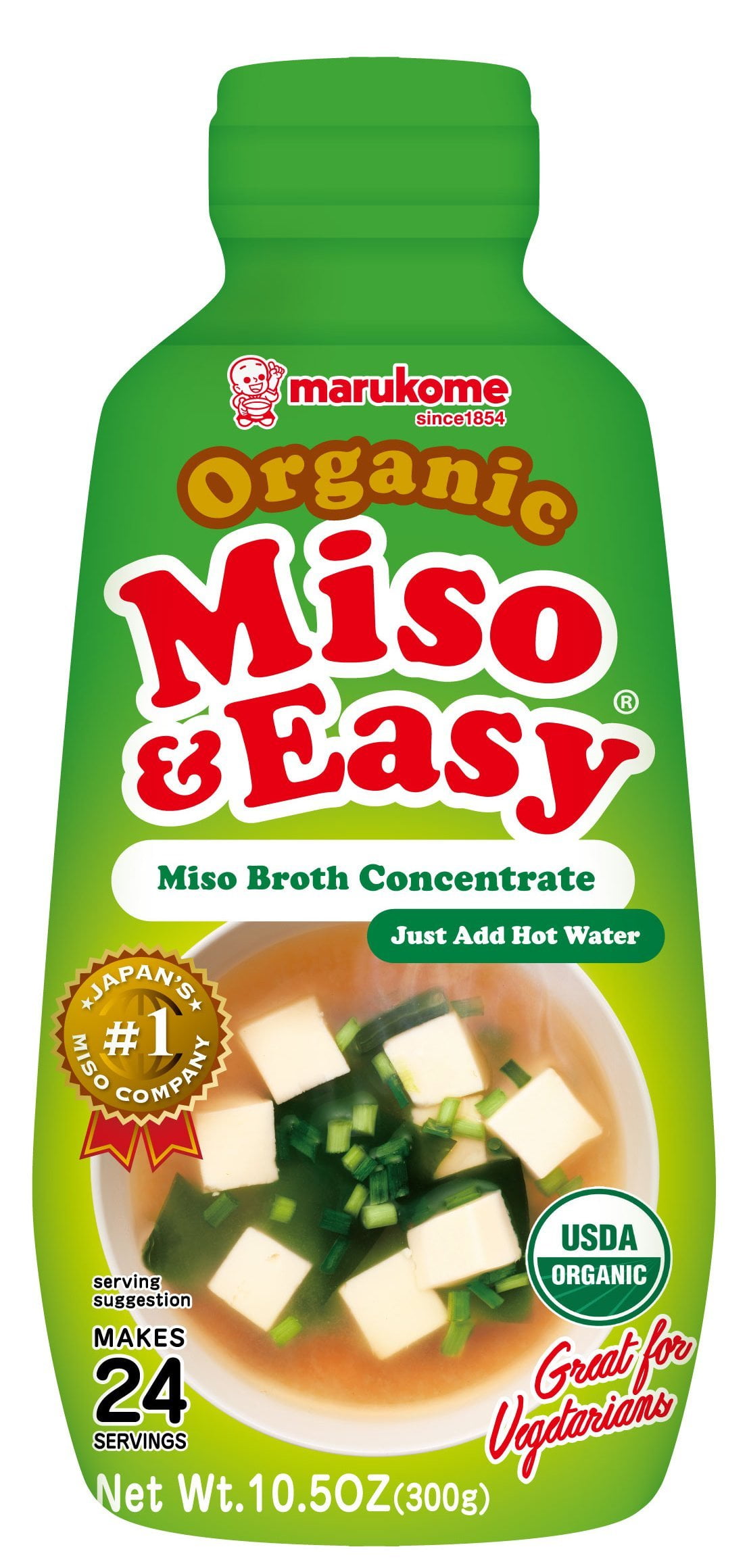 Marukome Miso & Easy Organic Broth Concentrate, 10.5 Ounce, 24 servings