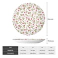thumbnail image 2 of Daiia Rose Flowers Printed Pattern Ceramic Plate Dinner Plates Bone China Decorative Plates with Display Stand Art Ceramic Ornaments for Wall Hanging Decoration-6in, 2 of 6