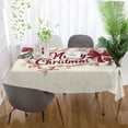 thumbnail image 6 of BZSMCE Square Tablecloth Simple Christmas Bowknot Pattern Tableclothes, 6 of 9