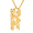 Gold, variant on Personalized Mother's Vertical Three-Name Necklace