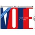 thumbnail image 3 of Vote - Your Voice Matters Wall Poster, 14.725" x 22.375", 3 of 5