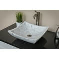 thumbnail image 3 of Square Deep Zen Sink - Carrara Marble, 3 of 11