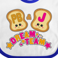 thumbnail image 4 of Inktastic Dream Team Peanut Butter and Jelly Boys or Girls Baby Bib, 4 of 4