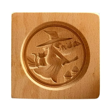 CASAFUN Halloween Wooden Molds for Baking, Halloween Ghost Pan Cake Mold Ice Molds Soap Molds for Cookie Cookie Chocolate Jelly Fondant Cake Party Decoration Candle