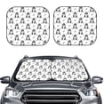 thumbnail image 2 of Windshield Sun Shade, Cute Cartoon Husky Funny Bones Foldable Car Sun Shade Windshield For Front, 2 Pieces, 2 of 4