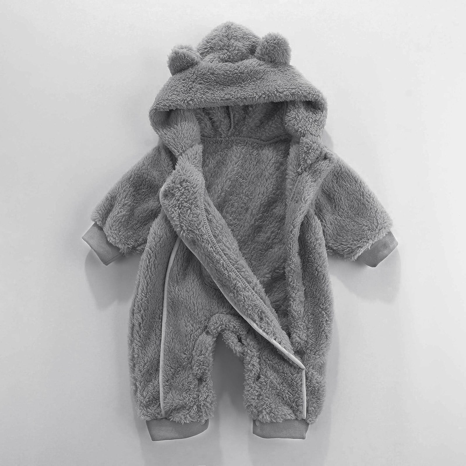 SZXZYGS Baby Clothes Newborn Boy Baby Boys Girls Cartoon Bear Hooded Romper Jumpsuit Coat Winter Coat Toddler with Pocket