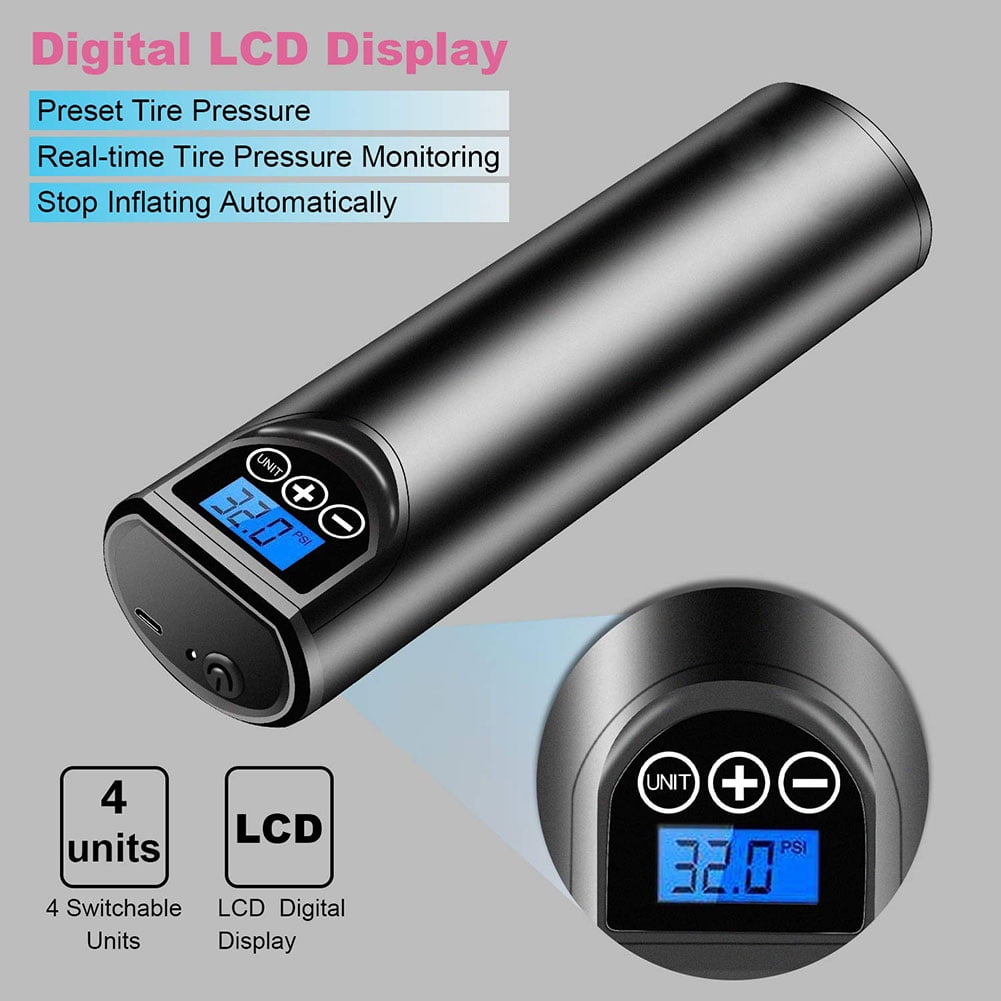 Car Tire Pump Mini Cordless Portable Automobile Air Pump Vehicle