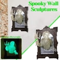 thumbnail image 4 of Ghost In The Mirror Wall Decor - Luminous Ghost Mirror Statue, Halloween Decorations, Haunted House (man), 4 of 5