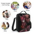 thumbnail image 5 of Demon Alastor Hazbin Hotel Backpack With Lunch Bag Pencil Case Set Schoolbag Laptop Backpack Lunch Box Pen Bag 3 Pieces Set, 5 of 9