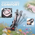 thumbnail image 5 of Qaba 6 in 1 Kids Tricycle with Adjustable Push Handle, Foldable Bike Stroller with Removable Canopy, Reversible Seat, for 1-5 Years, Pink, 5 of 10
