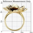 thumbnail image 2 of Luxe Jewelry Designs Women's Gold Plated Flower Brass Ring with Citrine Yellow Synthetic Pearl -, 2 of 4