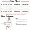 thumbnail image 3 of Bikinis for Women 2 Piece Swimsuit U-Neck Hollow Out Swimwear Solid Fashion Beachwear Set, 3 of 7