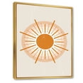 thumbnail image 3 of Designart 'Orange Radiant Sun II' Modern Framed Canvas Wall Art Print, 3 of 5