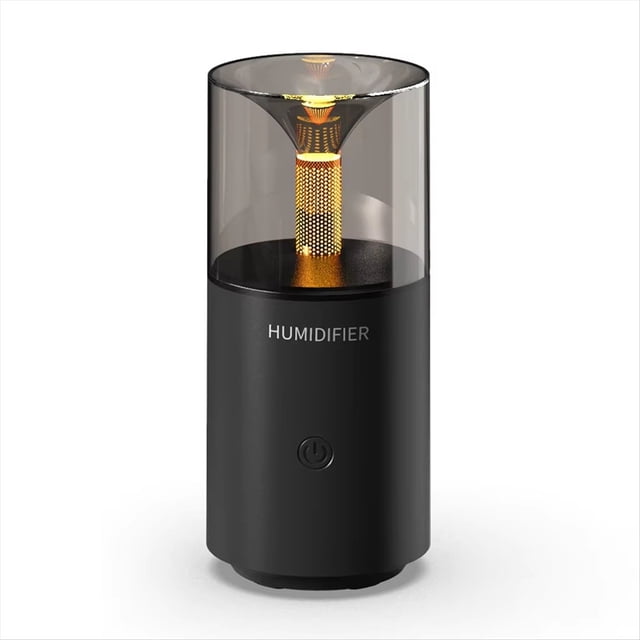 Difusor de Aroma A Vela con USB, Humidificador Ultrasónico Eléctrico para Coche, Fragancia , Color Negro.
