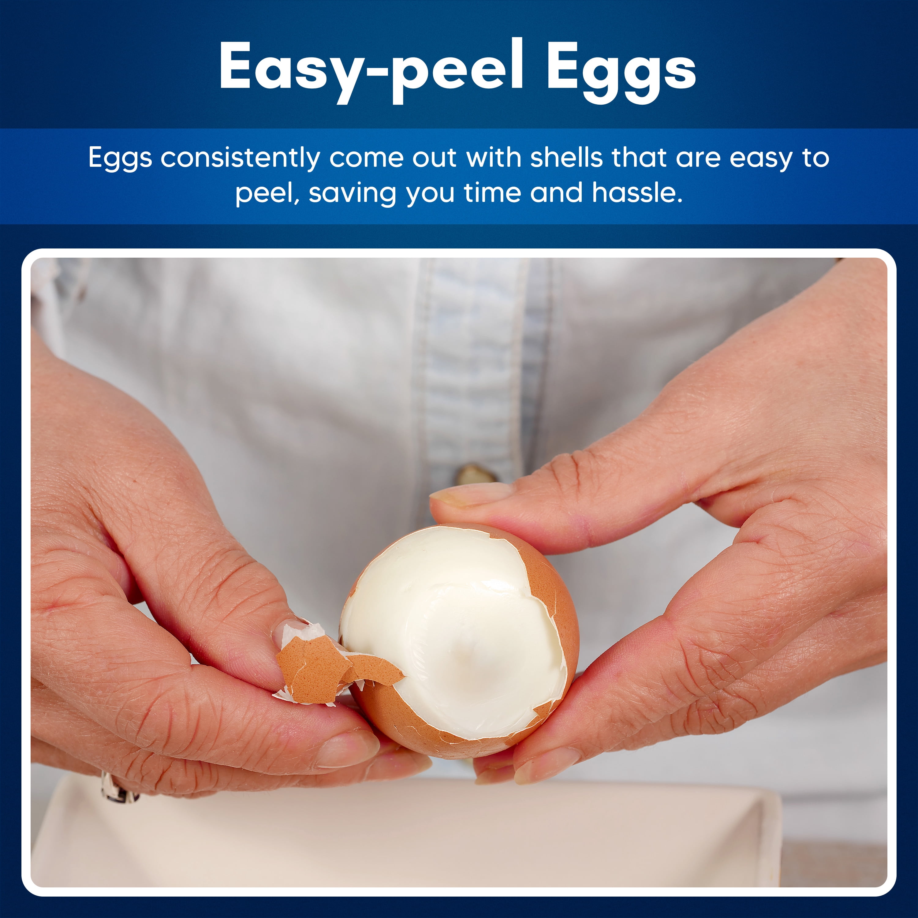 Elite Gourmet EGCL2501 7-Eggs Cooker, Voice Alert