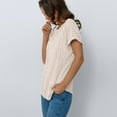thumbnail image 2 of SUNBS Womens Summer Tops Short Sleeve Sweaters Tunic Tops Dressy Casual Business Shirts, 2 of 7