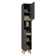 thumbnail image 5 of Estanteria de Baño Vicent Plata Oscuro y Café Claro Virtual Muebles, 5 of 9