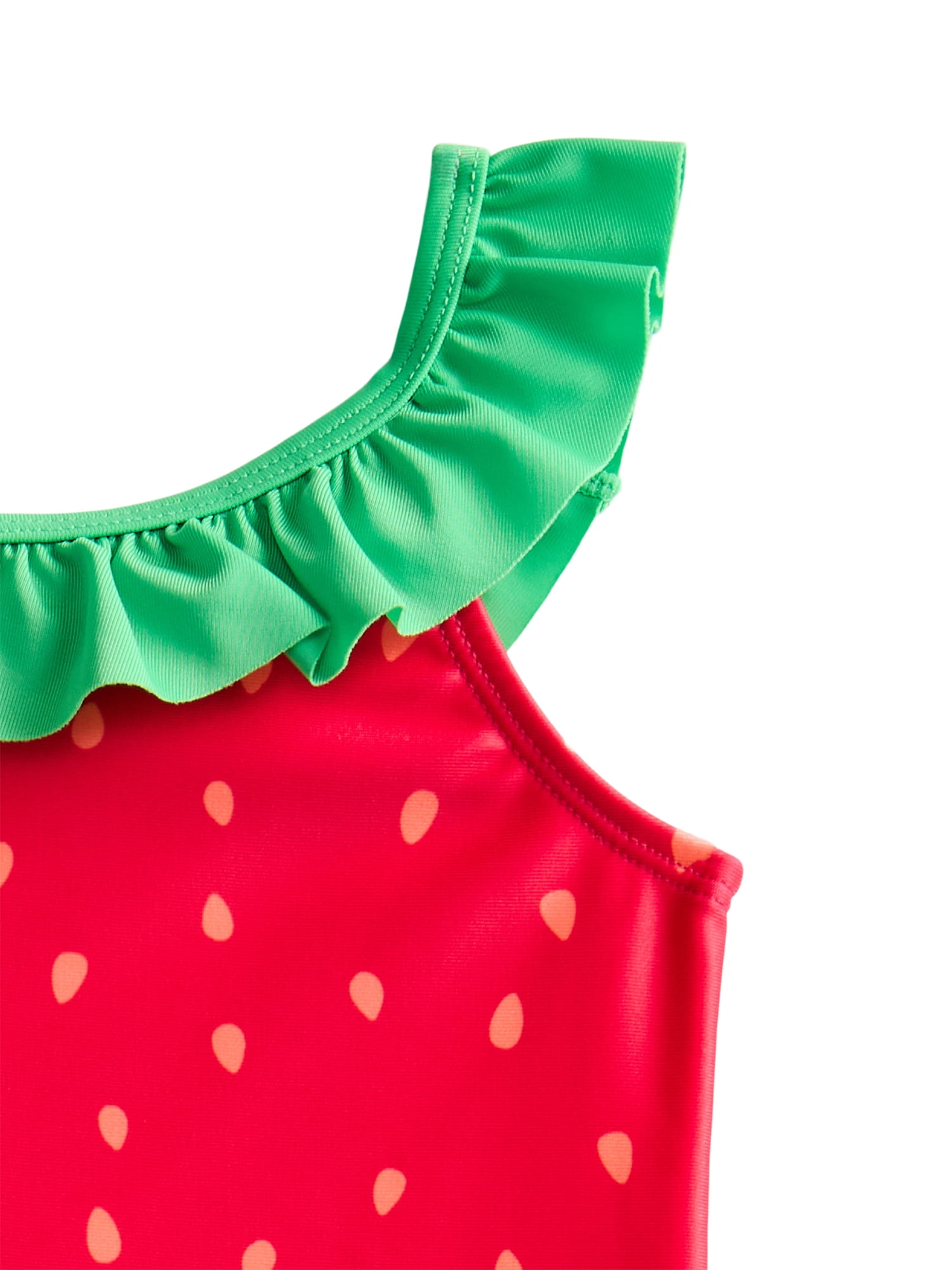 Wonder Nation Baby and Toddler Girl Strawberry Tankini Swimsuit, 2-Piece, Sizes 12M-5T