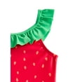 thumbnail image 3 of Wonder Nation Baby and Toddler Girl Strawberry Tankini Swimsuit, 2-Piece, Sizes 12M-5T, 3 of 4