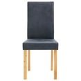thumbnail image 2 of vidaXL Dining Chairs 4 pcs Gray Faux Leather, 2 of 5