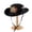 Black, variant on 250 Anniversary USA Hat for Women, Off-White Embroidered America 250 Bucket Hat, 1776-2026 Packable Summer Sun Patriotic Cap