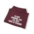 thumbnail image 4 of Hard of Hearing American Sign Language ASL Hoodie, Gifts, Hooded Sweatshirt, 4 of 4