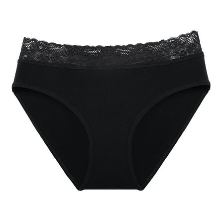 

EHTMSAK Women s No Show Breathable Lace Soft Underwear Low Rise Bikini Panties Dark Gray XL