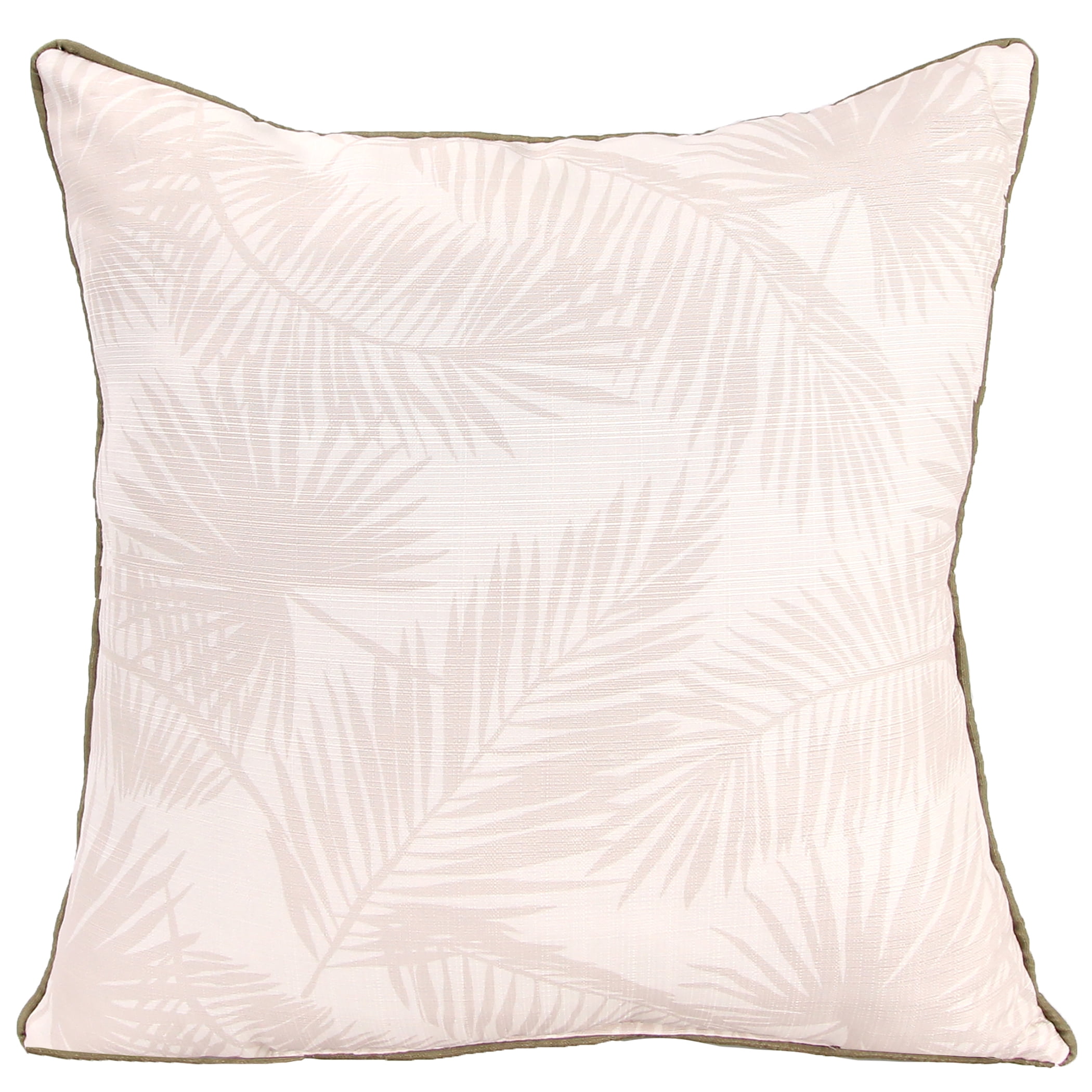 Jordan Manufacturing 20" x 20" Multicolor Welcome Pineapple Tropical Square Reversible Decorative Throw Pillow with Welt