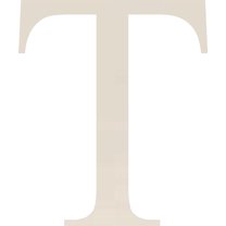 Acrylic Letter T Times, 3'' Tall White Laser Cut Acrylic Letters, Choose Color Option