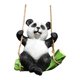 thumbnail image 2 of Colección de artesanías decorativas colgantes con forma de animales de jardín, regalo decorativo de resina para jardín. Panda, 2 of 8