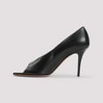 thumbnail image 2 of Amina Muaddi Peep-Toe Pumps With 9Cm Stiletto Heel Black (Women's), 2 of 3