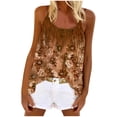 thumbnail image 2 of Puntoco Blusas de cuello cuadrado, blusas casuales de moda para mujer, camisetas holgadas estampadas, camisolas de cuello redondo, 2 of 5