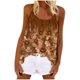 thumbnail image 2 of Puntoco Blusas sin mangas para mujer, blusas casuales de moda para mujer, camisetas holgadas estampadas, camisolas de cuello redondo, 2 of 5