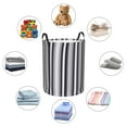 thumbnail image 4 of Cauagu Black White Gray Mexican Blanket Serape Stripes for Laundry Basket,Collapsible Organizer Basket for Storage Bin Toy Bins Gift Baskets Bedroom Clothes Children Nursery Hamper-Small, 4 of 6