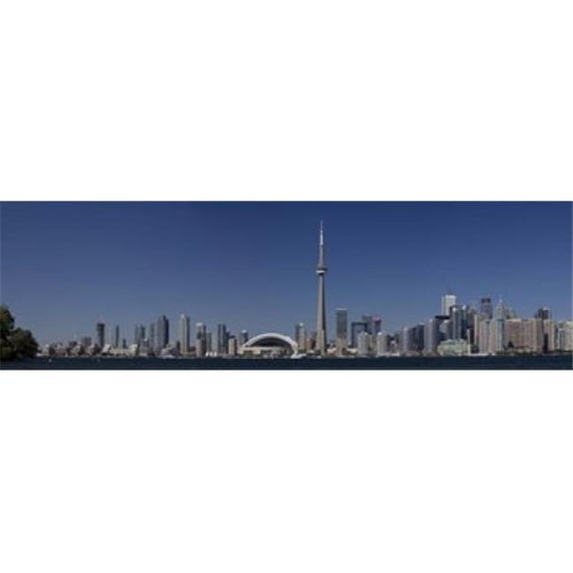 Skylines in A City Cn Tower Toronto Ontario Canada Poster Print, 15 x 5