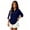 Navy #31, variant on Back to School Shirt Henley 3/4 Sleeve Button Closure Solid T Shirts Quick Dry Active Golf Pullover Polo Shirts, 110