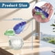 thumbnail image 2 of Matsuzay Hermosa estatuilla de cristal para sala de estar, adorno de pisapapeles decorativo Premium y exquisito Decoración del hogar Azul verde, 2 of 6