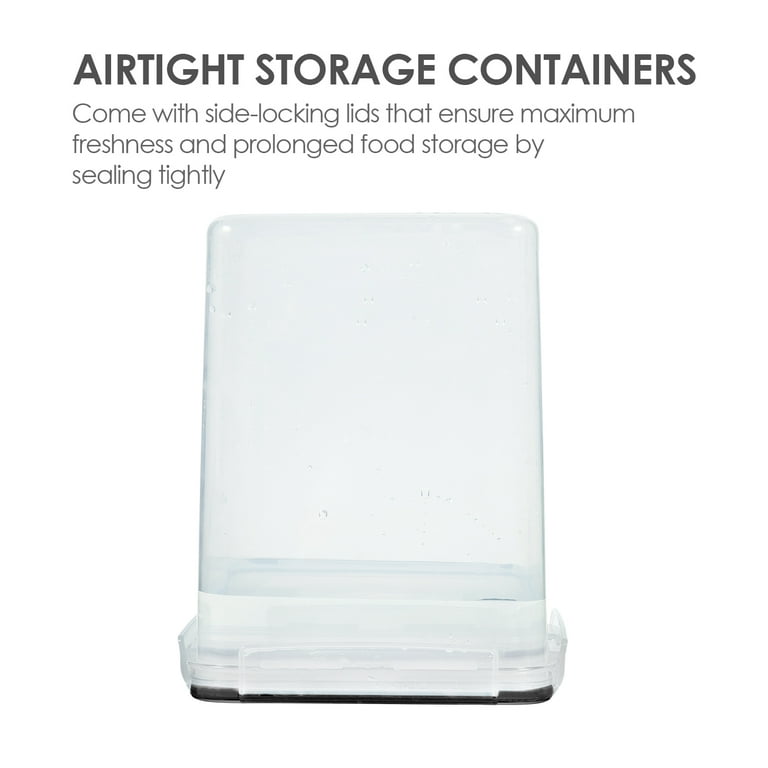 Airtight Pantry Storage Canisters for Flour, Sugar, Vtopmart 4 Pcs Large  Food Storage Containers, 5.2L / 176oz