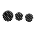 thumbnail image 4 of Multimedia Knob Decor 3Pcs Left Hand Driving Carbon Fiber Multimedia Knob Cover Trim Decor Fit For Mini F55 F56, 4 of 8
