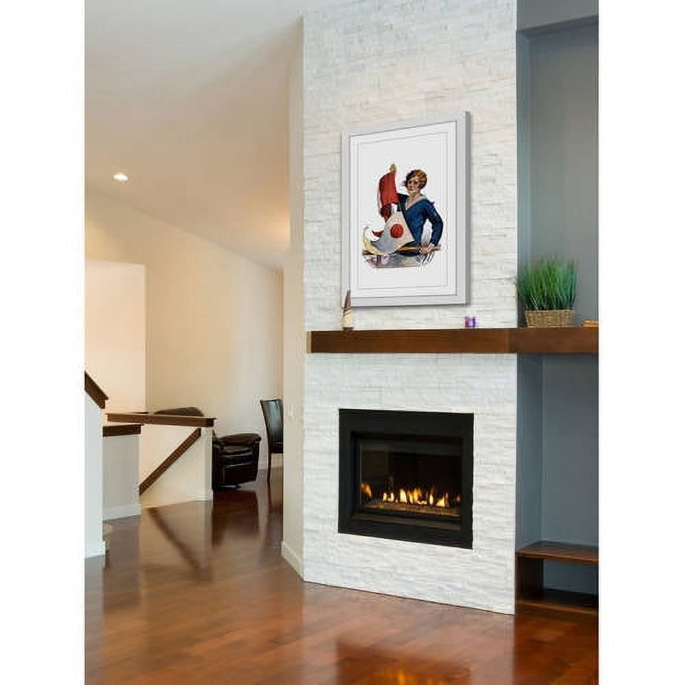 Marmont Hill - "Flag Raising" Framed Painting Art Print