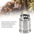 thumbnail image 2 of Camping Stove, Mini Alcohol Stove Camping Stainless Steel Lightweight Stove Wood Alcohol Stove Portable Outdoor Cooking Picnic BBQ Hiking[Tall], 2 of 9