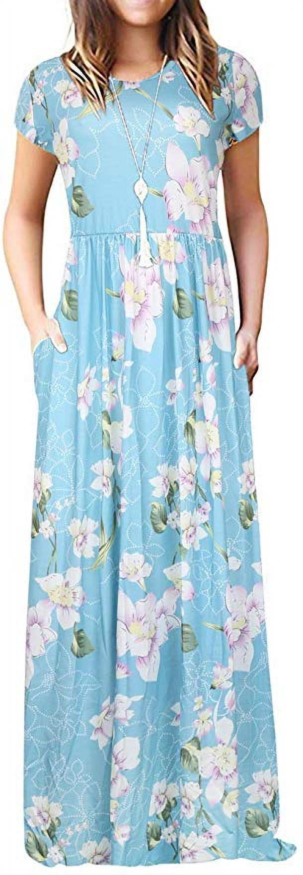 Women's Casual Floral Short Sleeve 