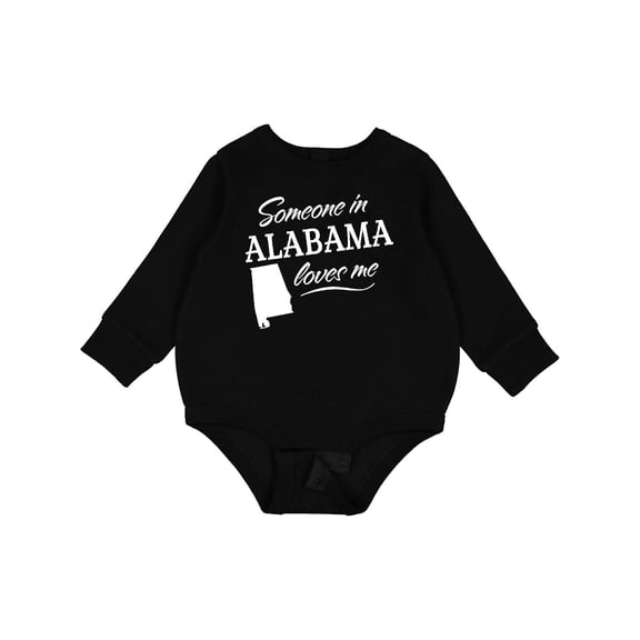 Inktastic Someone in Alabama Loves Me Baby Fleece Bodysuit