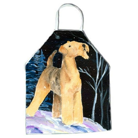 Starry Night Airedale Apron - 27 x 31 in.